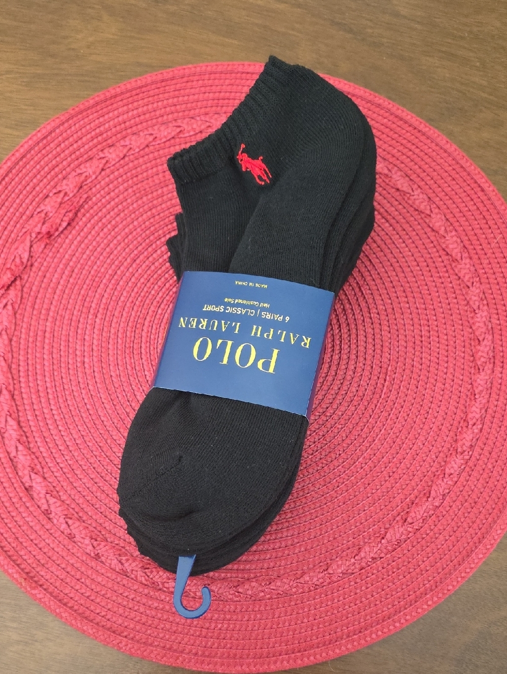 Polo Ralph Lauren Low Cut Ankle No Show Socks with Red Pony Logo NEW NWT
